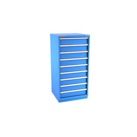 Champion Tool Storage Modular Drawer Cabinet, 9 Drawer, Blue, Steel, 28 in W x 28-1/2 in D x 59-1/2 in H S27000901ILCFTB-BB